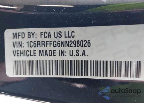 2022 Ram 1500 Lone Star 4X4 5'7 Box z USA, uszkodzony, nr VIN 1C6RRFFG6NN298026